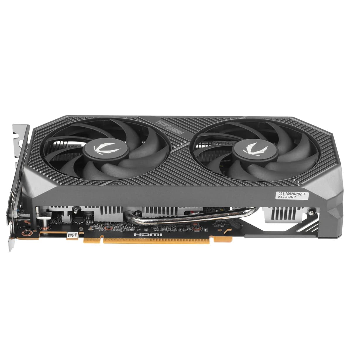 ZOTAC GAMING GeForce RTX 5050 Twin Edge — вид спереди под углом
